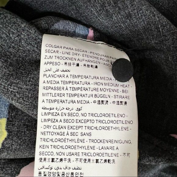 Bimba Y Lola Sleeveless Colorful Geometric Print on Black Dress Size Small - Picture 11 of 15